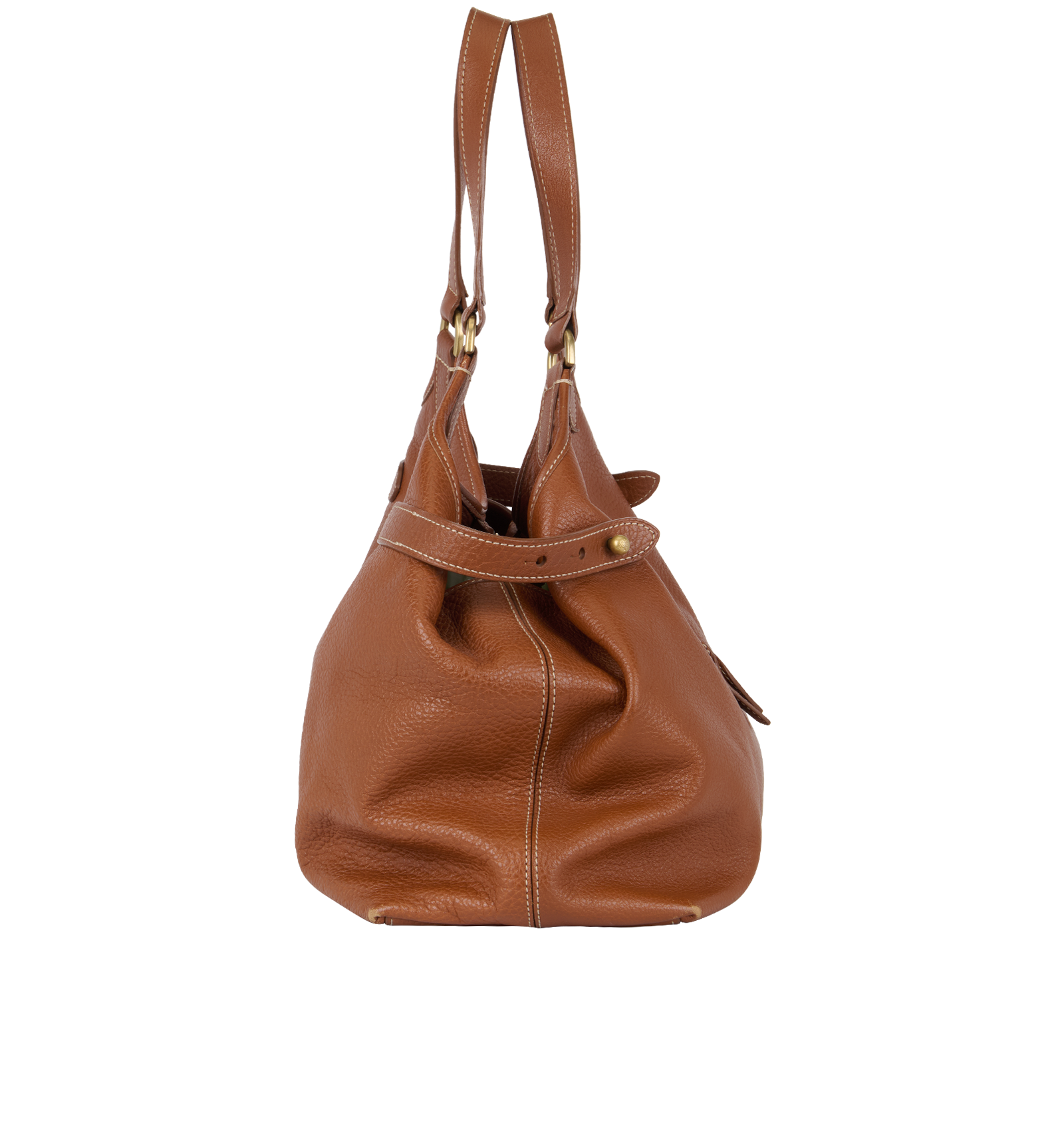 Somerset Tote, &pound;275, Handbags, Brown, Leather, Side view